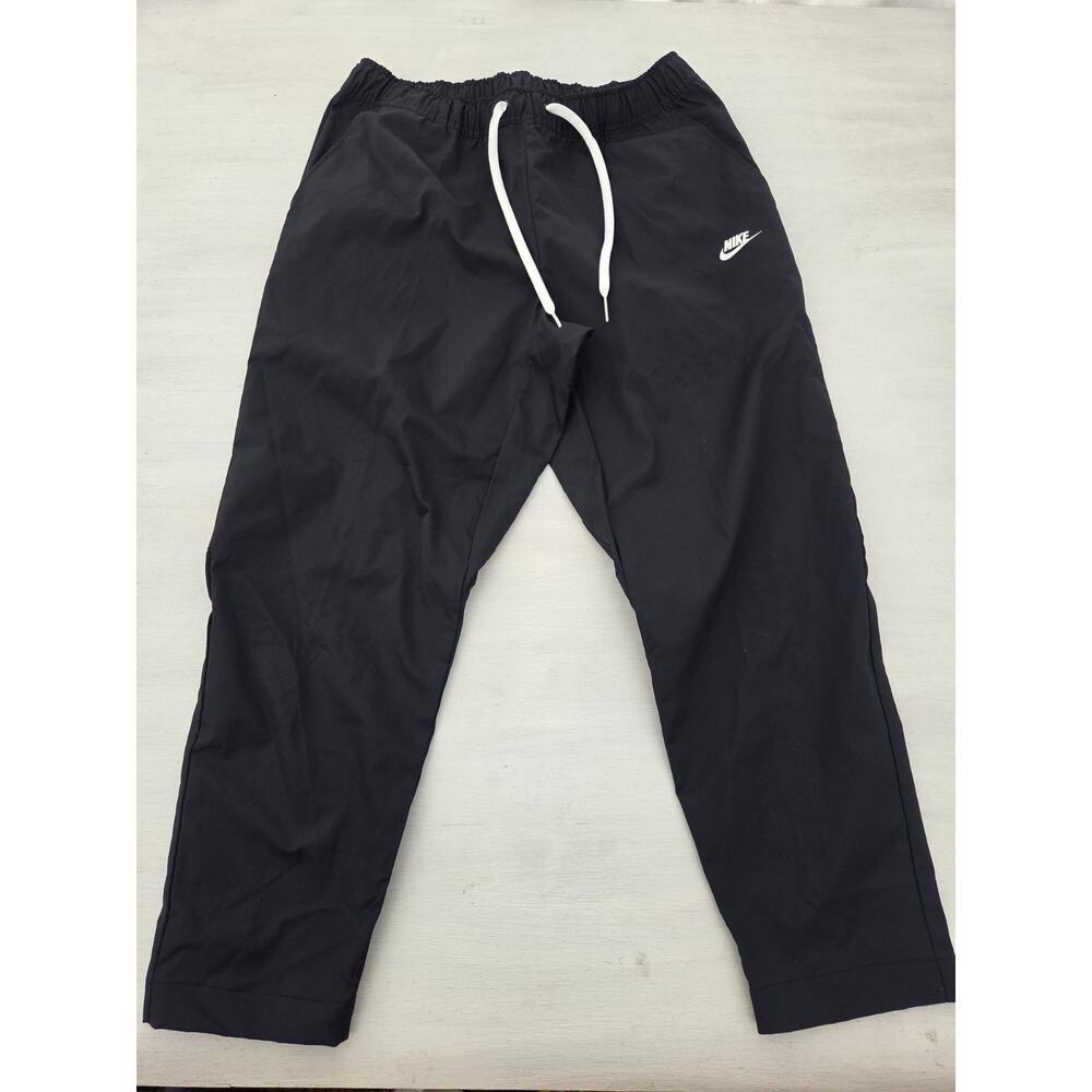 Nike Men's Black Track Pants with Drawcord